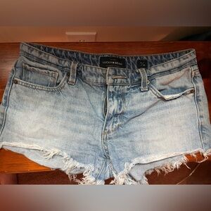 Lucky Light Wash Distressed Shorts- Size 2